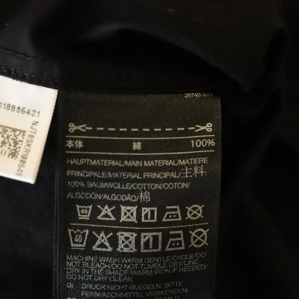 Y-3(ワイスリー) 18SS バッグロゴプリント 長袖 ロング シャツ ブラック CY6859