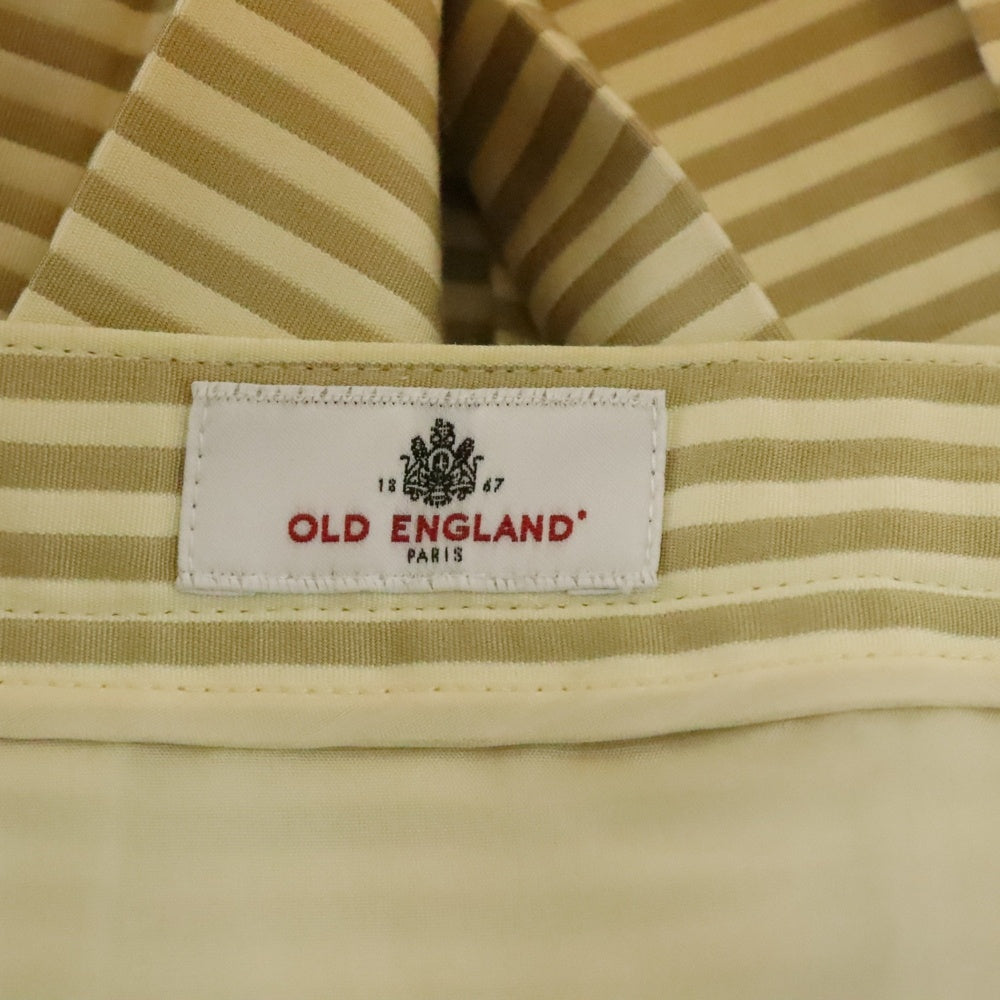 OLD ENGLAND(オールドイングランド) 日本製 ボーダー シルクコットン 巻きスカート ベージュ レディース 59110441