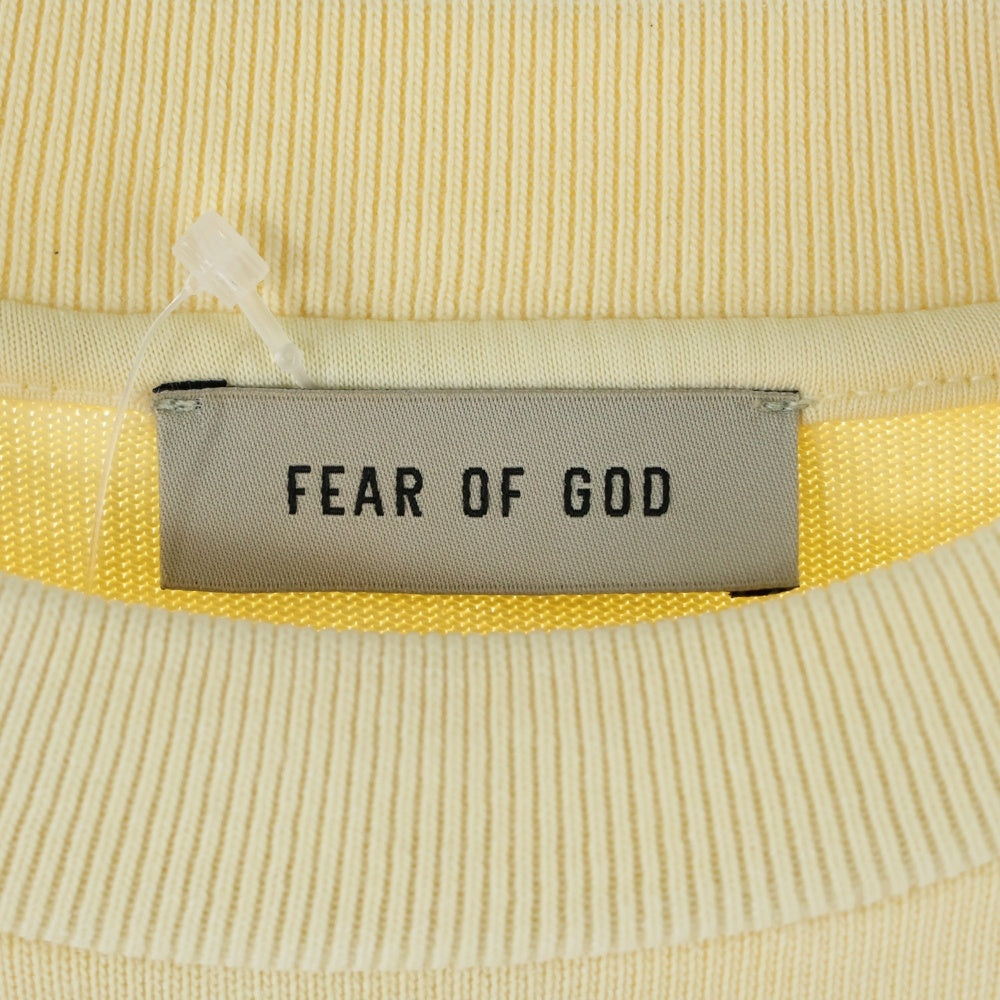 FEAR OF GOD(フィアオブゴッド) AIRBRUSH 8 SS TEE エアブラシ ビックシルエット オーバーサイズ クルーネック コットン 半袖Tシャツ カットソー イエロー