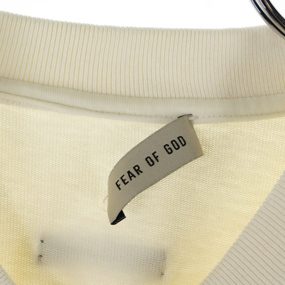 FEAR OF GOD(フィアオブゴッド) OVERSIZE COTTON TEE ビックシルエット オーバーサイズ クルーネック コットン 長袖Tシャツ カットソー ホワイト