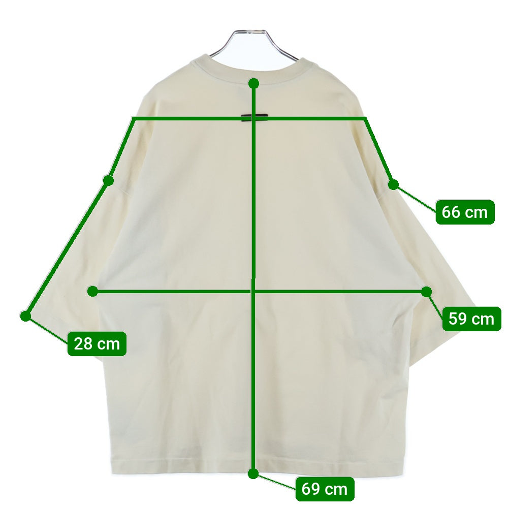 FEAR OF GOD(フィアオブゴッド) OVERSIZE COTTON TEE ビックシルエット オーバーサイズ クルーネック コットン 長袖Tシャツ カットソー ホワイト