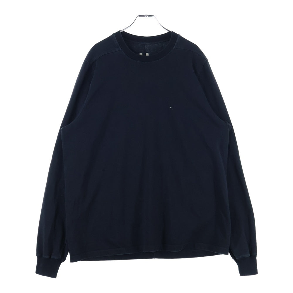 Rick Owens(リックオウエンス) 21AW BA SHORT CREWNECK T-SHIRT ロングスリーブ クルーネック コットン 長袖Tシャツ カットソー ブラック RU02A5277-BA