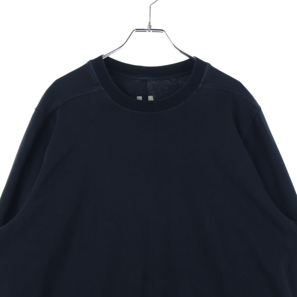 Rick Owens(リックオウエンス) 21AW BA SHORT CREWNECK T-SHIRT ロングスリーブ クルーネック コットン 長袖Tシャツ カットソー ブラック RU02A5277-BA