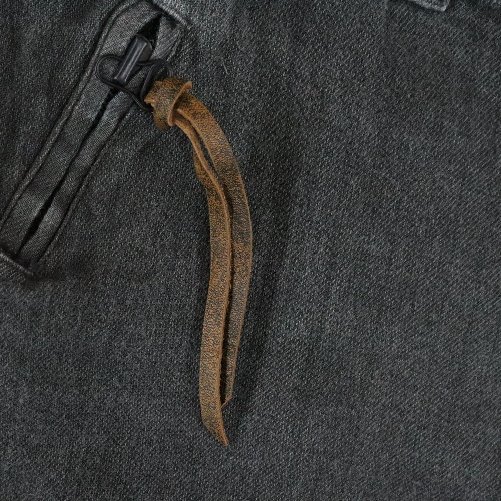 Y's(ワイズ) 06SS ARCHIVE アーカイブ リネン混 ボタンフライ ハーフパンツ グレー MR-P10-315