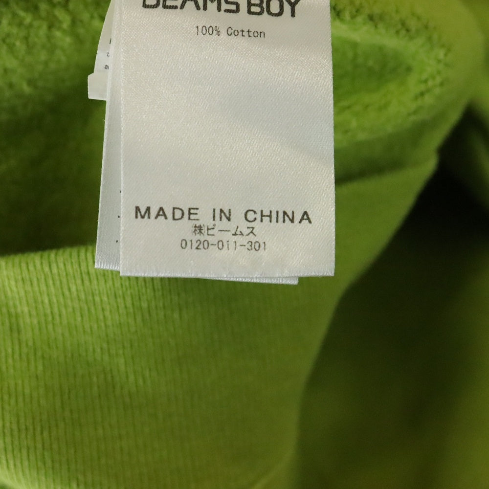 BEAMS BOY(ビームスボーイ) FRUIT OF THE LOOM別注 ピグメント クルーネックスウェット トレーナー グリーン レディース 13-13-0278-146