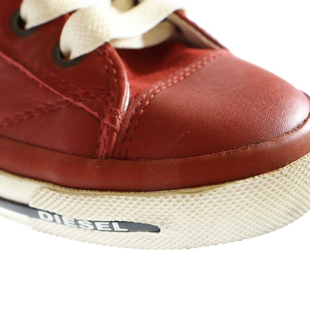 DIESEL(ディーゼル) EXPOSURE IV W ウィメンズ ハイカットスニーカー レッド US8.5/25.5cm