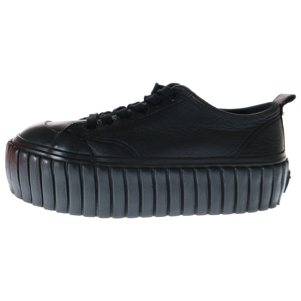DIESEL(ディーゼル) S-HANAMI LOW W レザー厚底ローカットスニーカー ブラック レディース US7/24cm Y02828