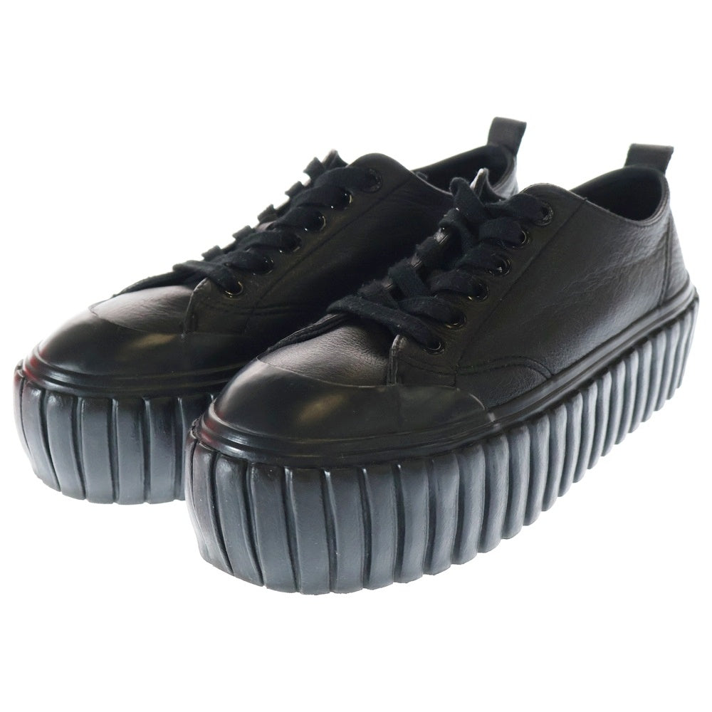 DIESEL(ディーゼル) S-HANAMI LOW W レザー厚底ローカットスニーカー ブラック レディース US7/24cm Y02828
