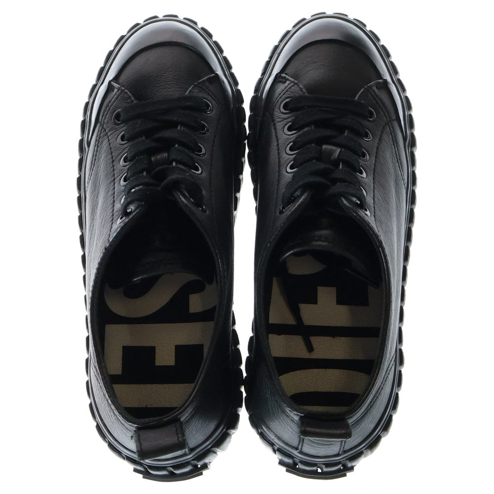 DIESEL(ディーゼル) S-HANAMI LOW W レザー厚底ローカットスニーカー ブラック レディース US7/24cm Y02828