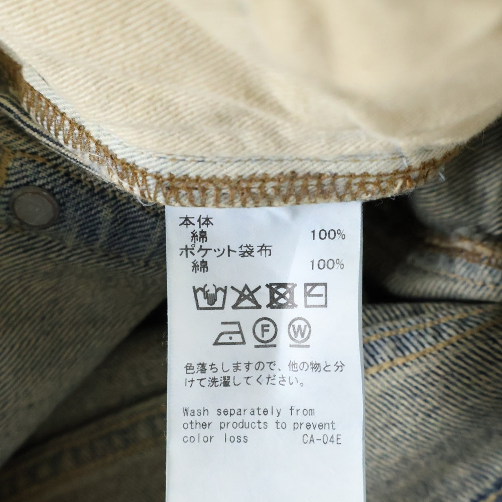 DAIRIKU(ダイリク) 25SS WIDE VINTAGE DENIM PANTS ヴィンテージ加工 ワイドデニムパンツ インディゴ RG-DNM3