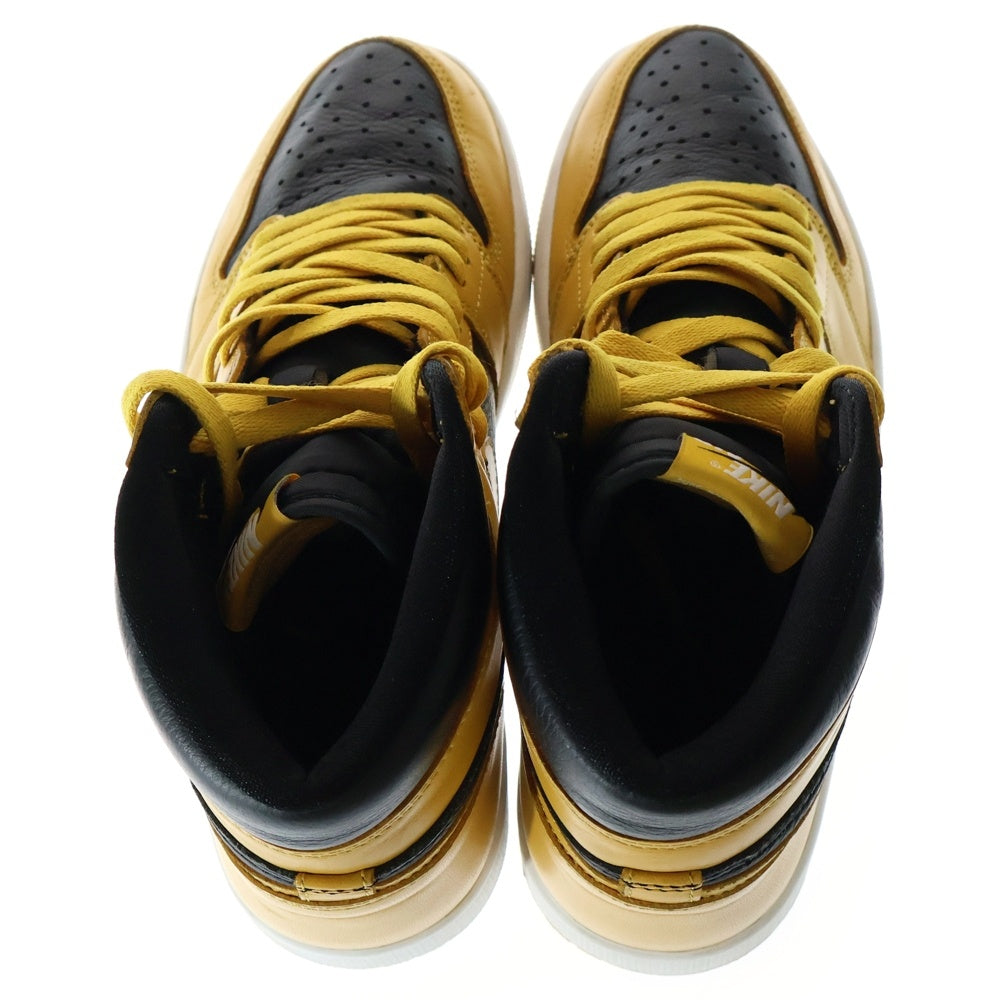 NIKE(ナイキ) AIR JORDAN1 RETRO HIGH OG POLLEN エアジョーダン レトロ パラン ハイカットスニーカー ブラック/イエロー US9.5/27.5cm 555088-701