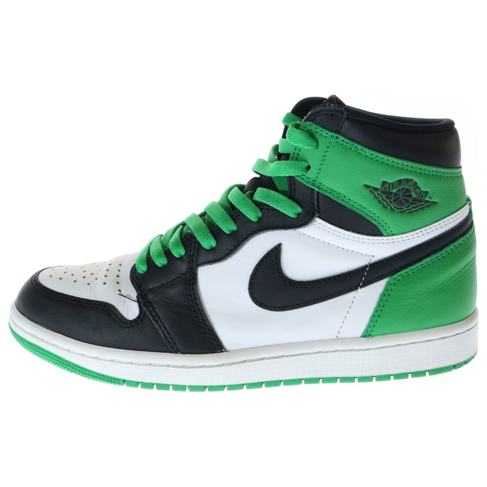 NIKE(ナイキ) AIR JORDAN 1 RETRO HIGH OG LUCKY GREEN エアジョーダン レトロ ラッキーグリーン ハイカットスニーカー グリーン/ホワイト US8.5/26.5cm DZ5485-031