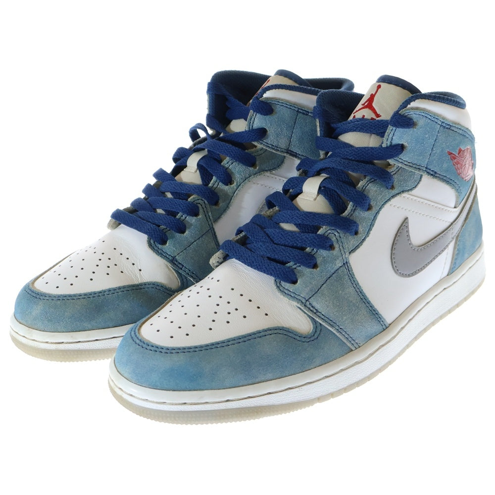 NIKE(ナイキ) AIR JORDAN 1 MID SE HYPER ROYAL エアジョーダン ハイパーロイヤル ミッドカットスニーカー ブルー/ホワイト US8.5/26.5cm DN3706-401