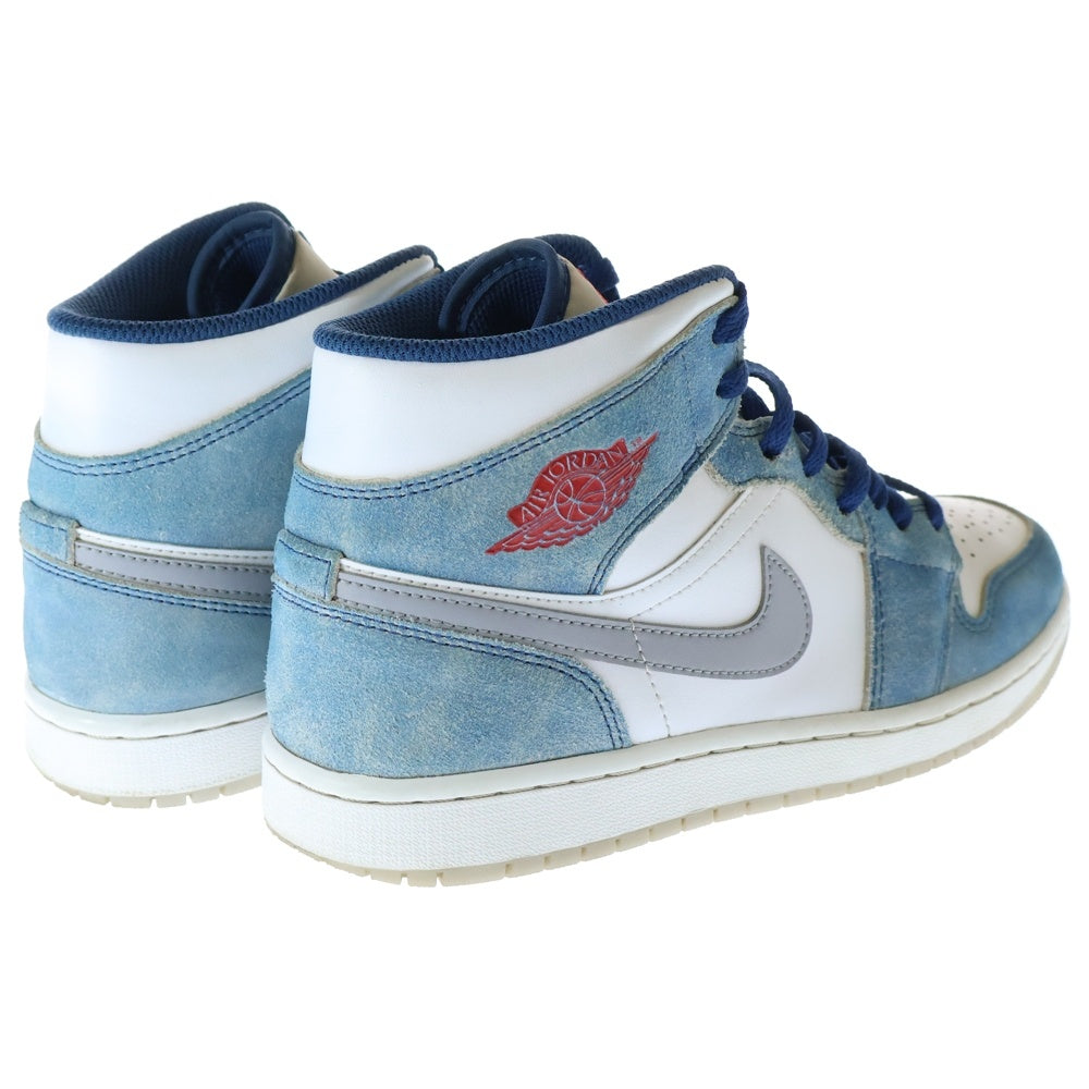 NIKE(ナイキ) AIR JORDAN 1 MID SE HYPER ROYAL エアジョーダン ハイパーロイヤル ミッドカットスニーカー ブルー/ホワイト US8.5/26.5cm DN3706-401