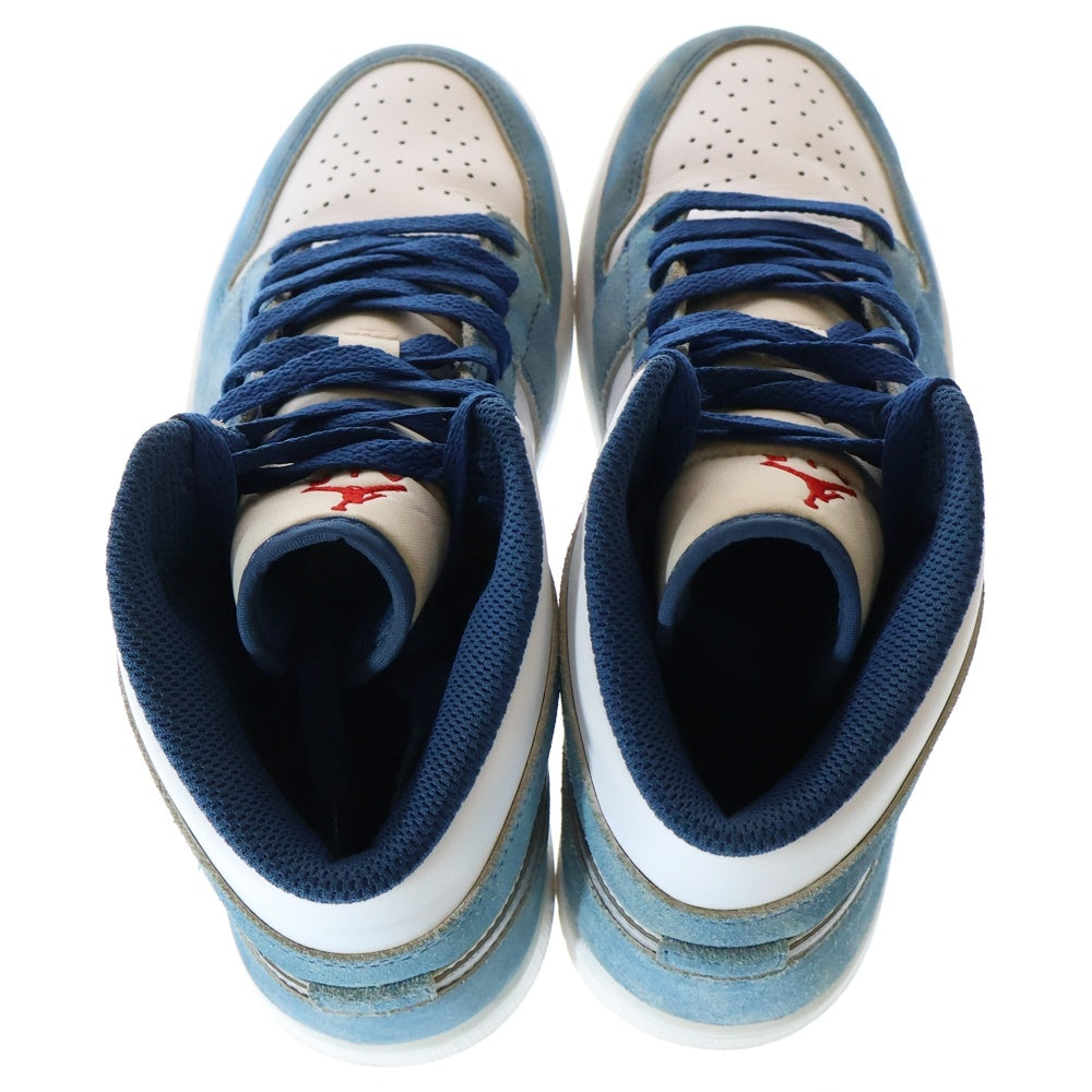 NIKE(ナイキ) AIR JORDAN 1 MID SE HYPER ROYAL エアジョーダン ハイパーロイヤル ミッドカットスニーカー ブルー/ホワイト US8.5/26.5cm DN3706-401