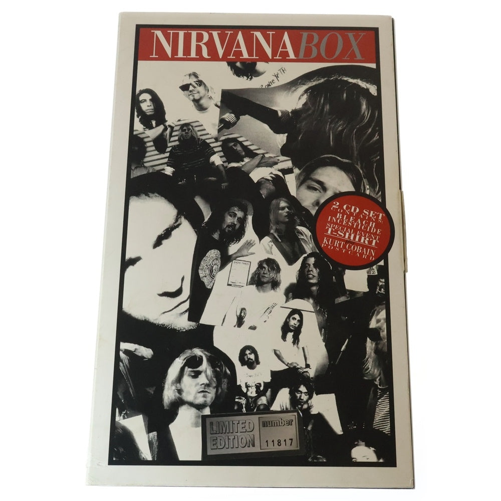 VINTAGE(ヴィンテージ) 90S VINTAGE NIRVANA BOX 2CD SET BLEACH INCESTICIDE ニルヴァーナ ボックス 2CDセット ヴィンテージ プリントTシャツ 半袖カットソー ホワイト