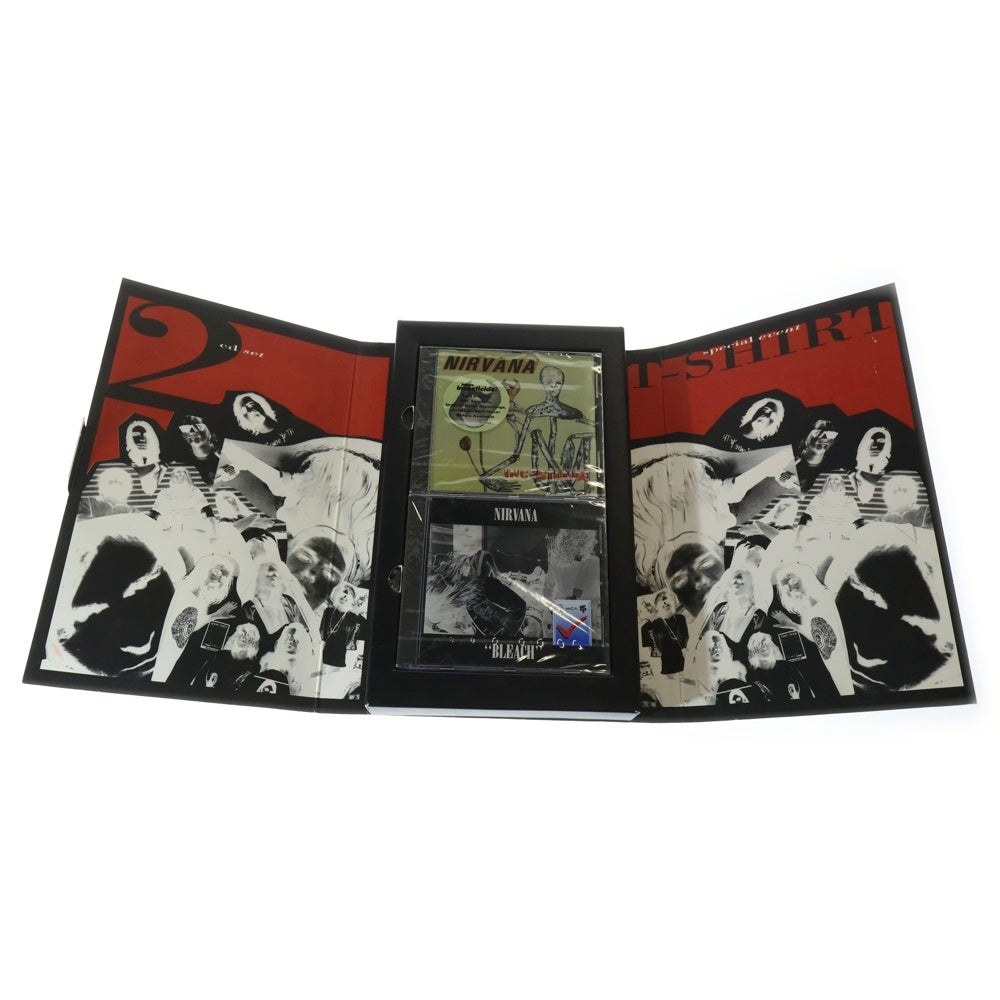 VINTAGE(ヴィンテージ) 90S VINTAGE NIRVANA BOX 2CD SET BLEACH INCESTICIDE ニルヴァーナ ボックス 2CDセット ヴィンテージ プリントTシャツ 半袖カットソー ホワイト