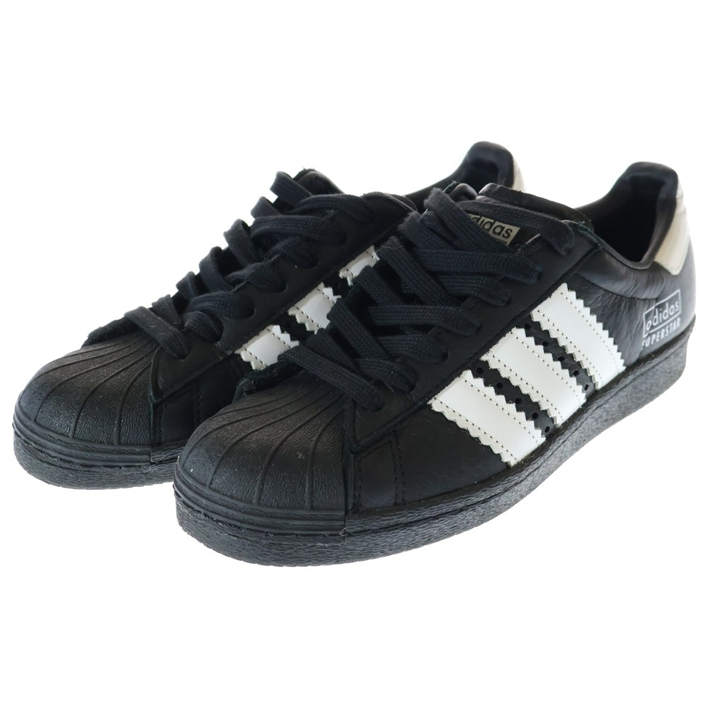 adidas(アディダス) Superstar 80s Enlarged Stripes スーパースター インラージ ストライプ ローカットスニーカー レディース ブラック US5/23cm BD7363
