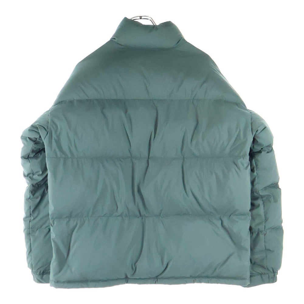 A BATHING APE(アベイシングエイプ) ONE POINT LOOSE FIT DOWN JACKET ワン ポイント ルーズフィット ジップアップ ダウンジャケット グリーン 001HJH801014M
