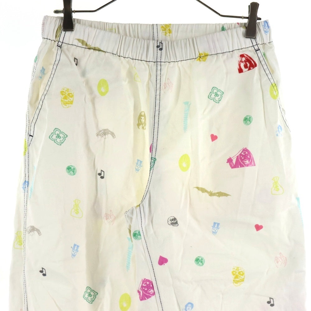 SUPREME(シュプリーム) 19SS Deep Space Skate Pant ディープ スペース 総柄 ドローストリング スケートパンツ ホワイト