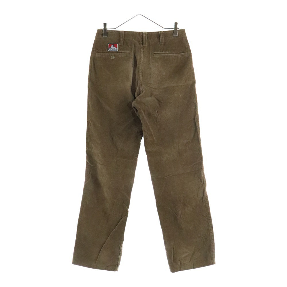 BEN DAVIS(ベンデイビス) マルチポケット ジップアップ コーデュロイ ストレートパンツ ブラウン BDW-510