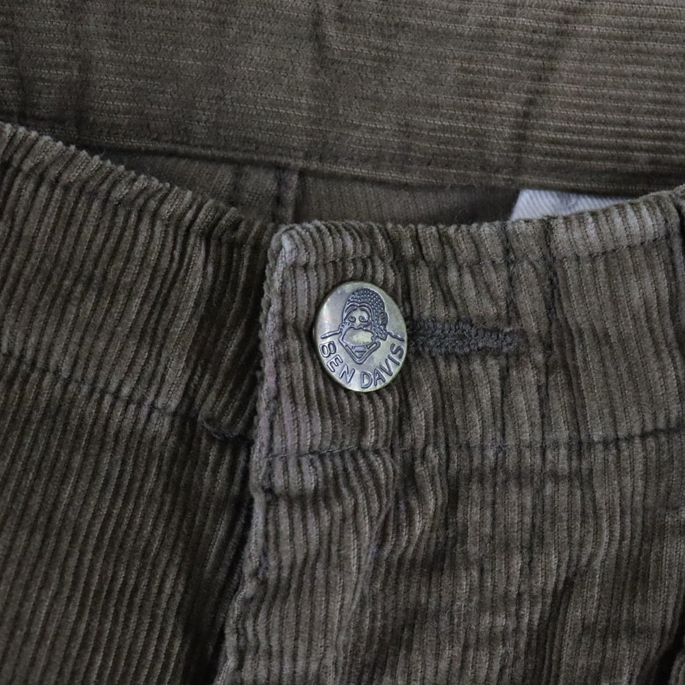 BEN DAVIS(ベンデイビス) マルチポケット ジップアップ コーデュロイ ストレートパンツ ブラウン BDW-510