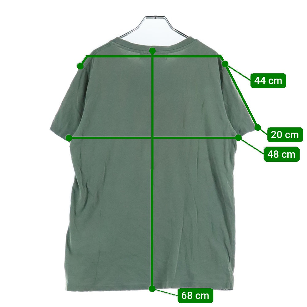 REMI RELIEF(レミ レリーフ) NEWYORKCITY ニューヨークシティー フロントロゴ クルーネック カットソー 半袖Tシャツ グリーン