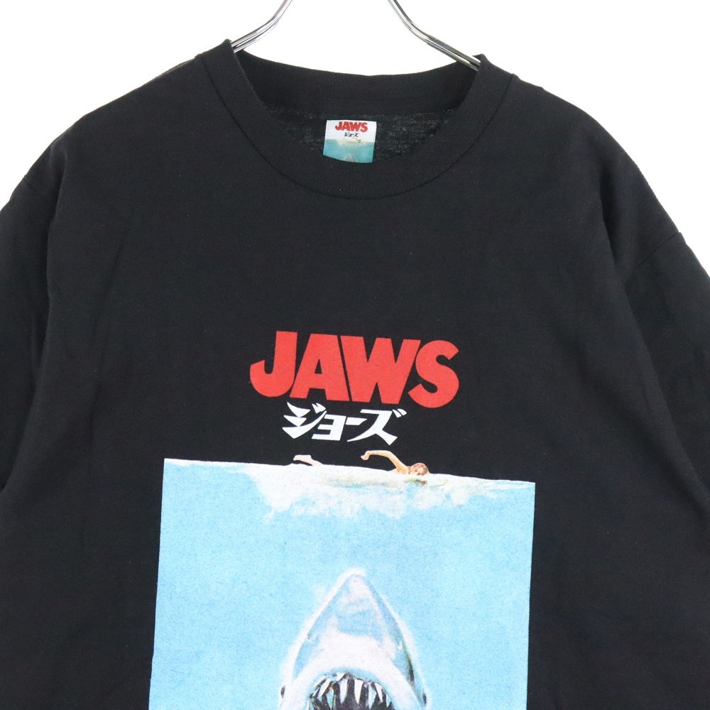 WACKO MARIA(ワコマリア) 25SS ×JAWS CREW NECK T-SHIRT ジョーズ クルーネック カットソー 半袖Tシャツ ブラック JAWS-WM-TEE01