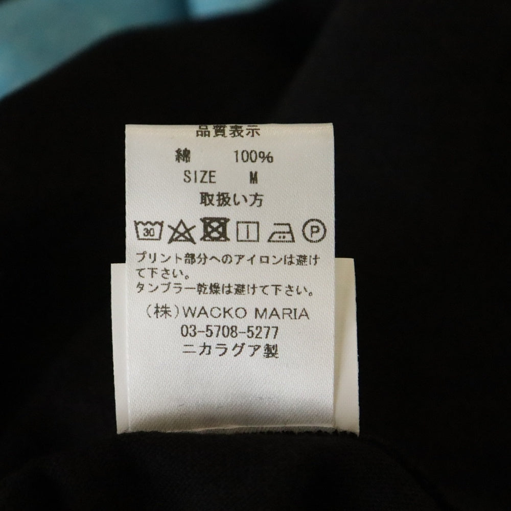 WACKO MARIA(ワコマリア) 25SS ×JAWS CREW NECK T-SHIRT ジョーズ クルーネック カットソー 半袖Tシャツ ブラック JAWS-WM-TEE01