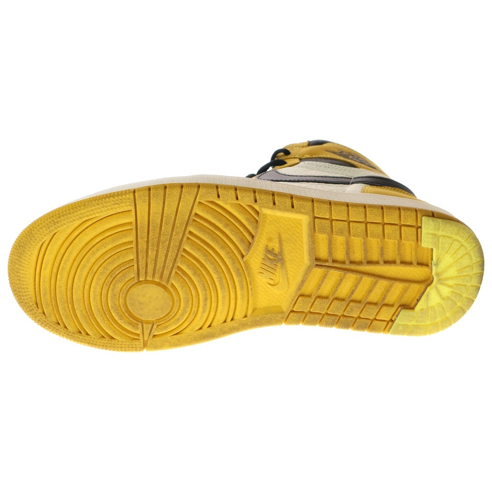 NIKE(ナイキ) AIR JORDAN 1 HIGH Yellow Ochre エアジョーダン 1 ハイカットスニーカー イエローオークル ホワイト US9.5/27.5cm DZ5485-701