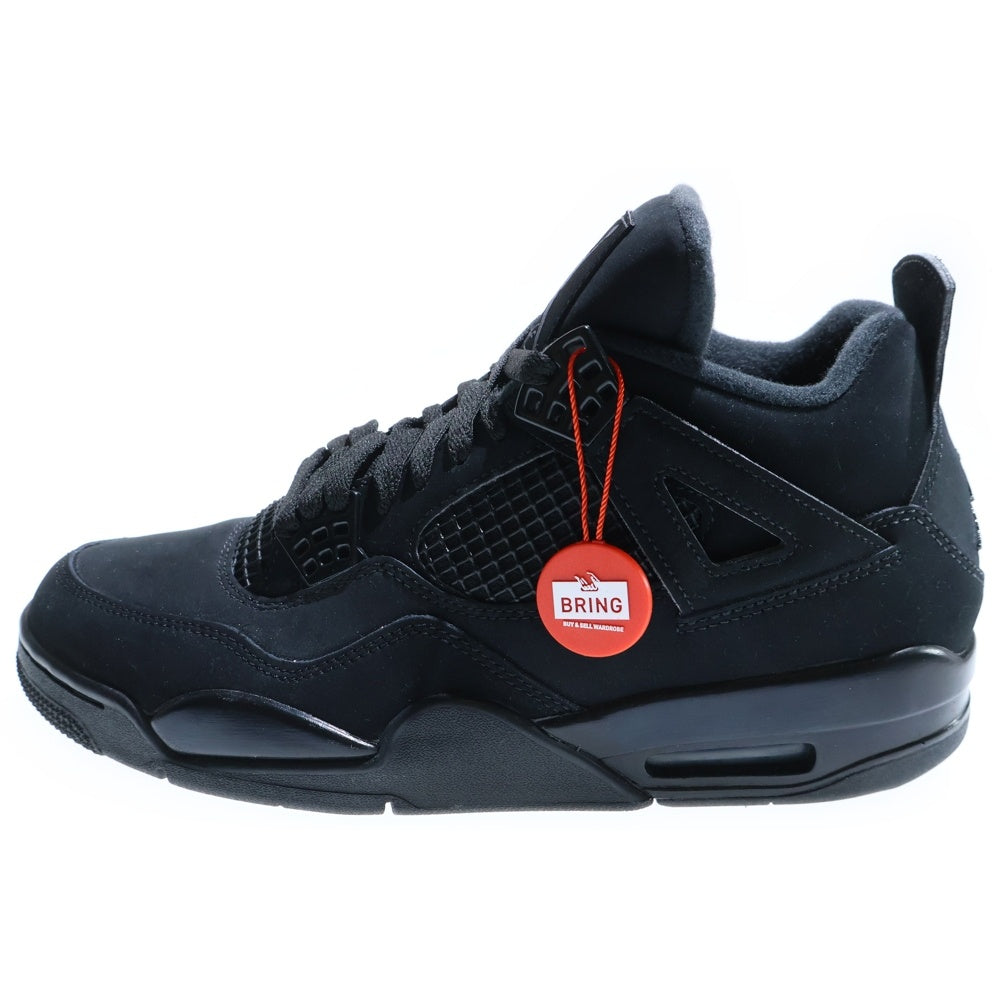 NIKE(ナイキ) AIR JORDAN 4 BLACK CAT ジョーダン4 ブラックキャット ハイカットスニーカー ブラック US9.5/27.5cm CU1110-010