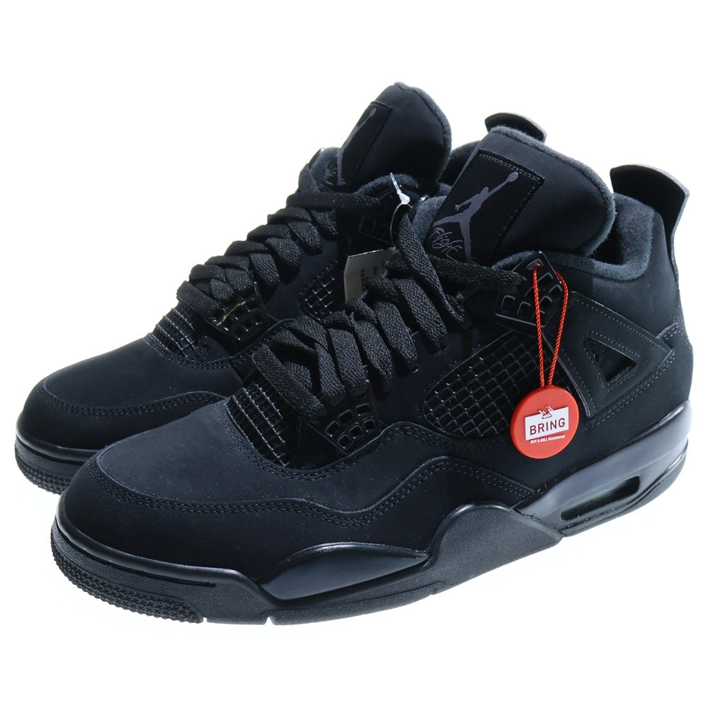 NIKE(ナイキ) AIR JORDAN 4 BLACK CAT ジョーダン4 ブラックキャット ハイカットスニーカー ブラック US9.5/27.5cm CU1110-010