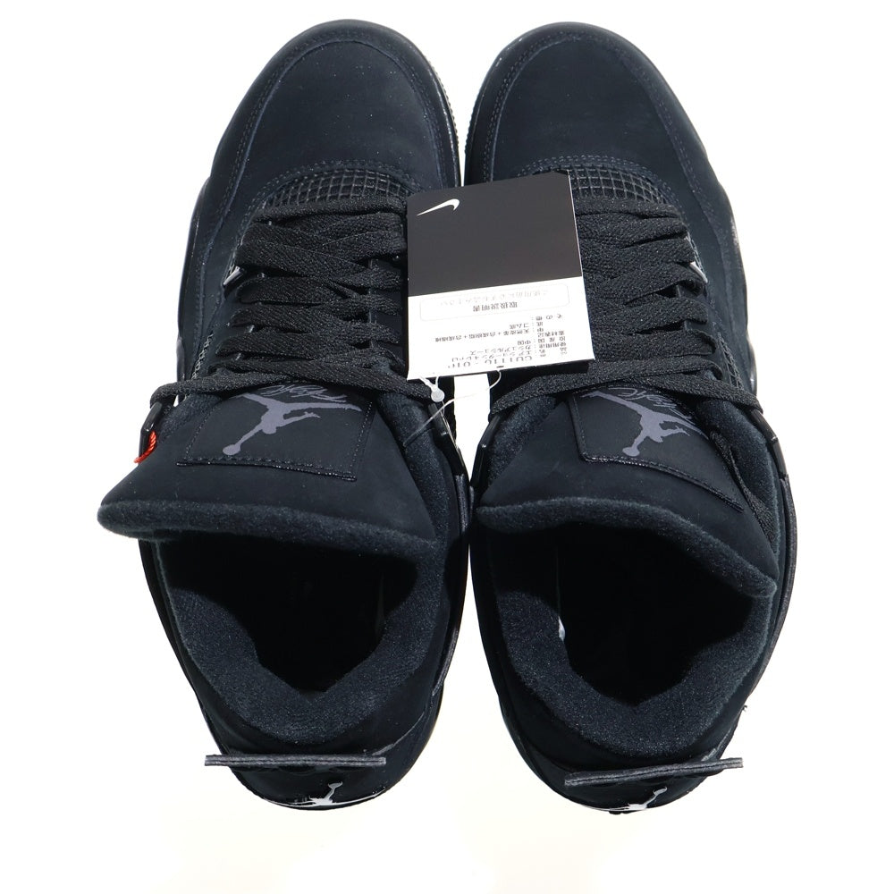 NIKE(ナイキ) AIR JORDAN 4 BLACK CAT ジョーダン4 ブラックキャット ハイカットスニーカー ブラック US9.5/27.5cm CU1110-010