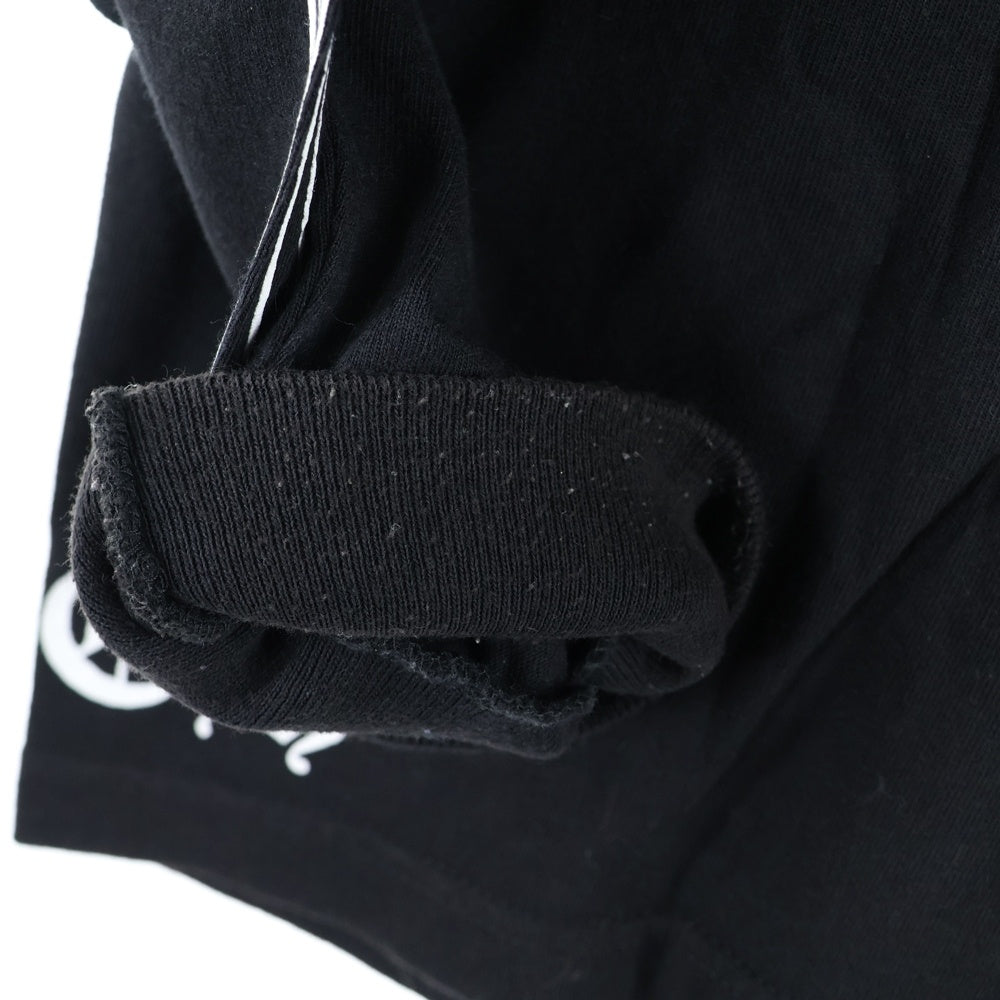 CHROME HEARTS(クロムハーツ) HORSE SHOE L/S TEE ホースシュー ロゴプリント ロングスリーブ クルーネック長袖ポケットTシャツ カットソー ブラック