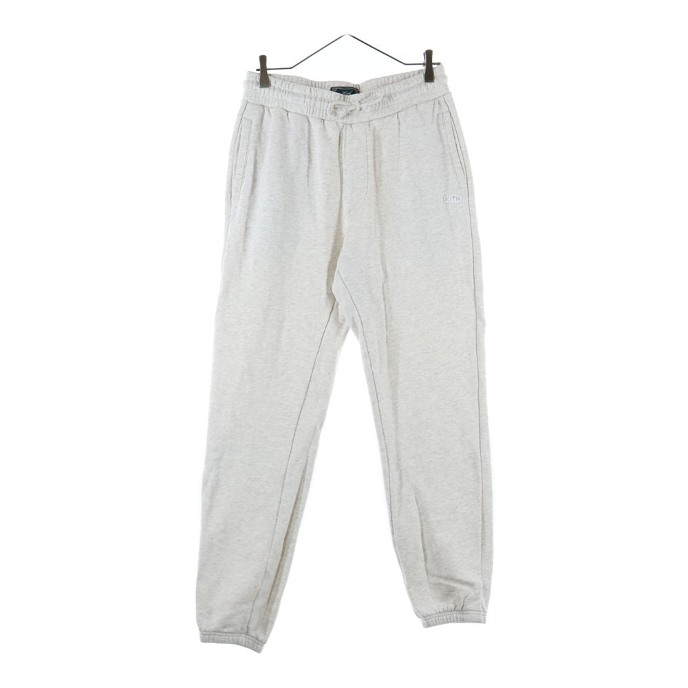 KITH(キス) Kith Williams I Sweatpant ボックスロゴ コットン スウェットパンツ ライトグレー KHM060630