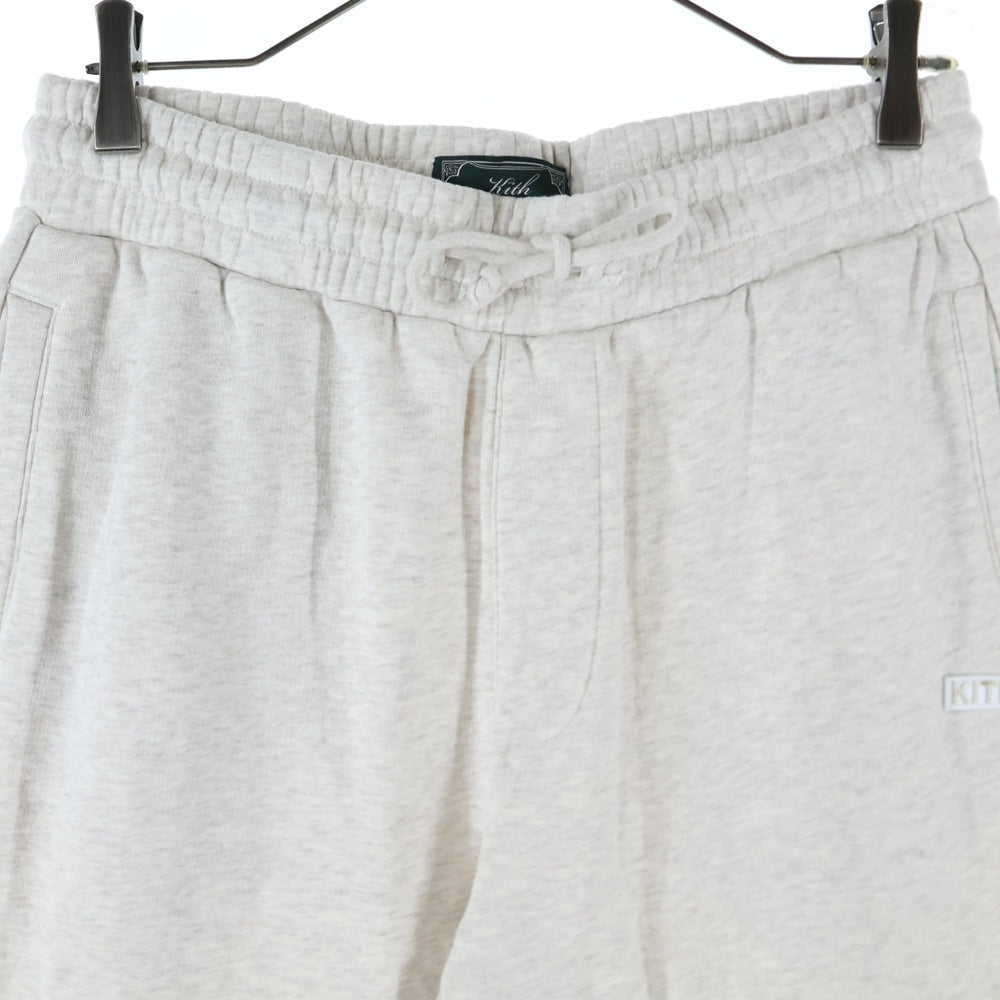 KITH(キス) Kith Williams I Sweatpant ボックスロゴ コットン スウェットパンツ ライトグレー KHM060630