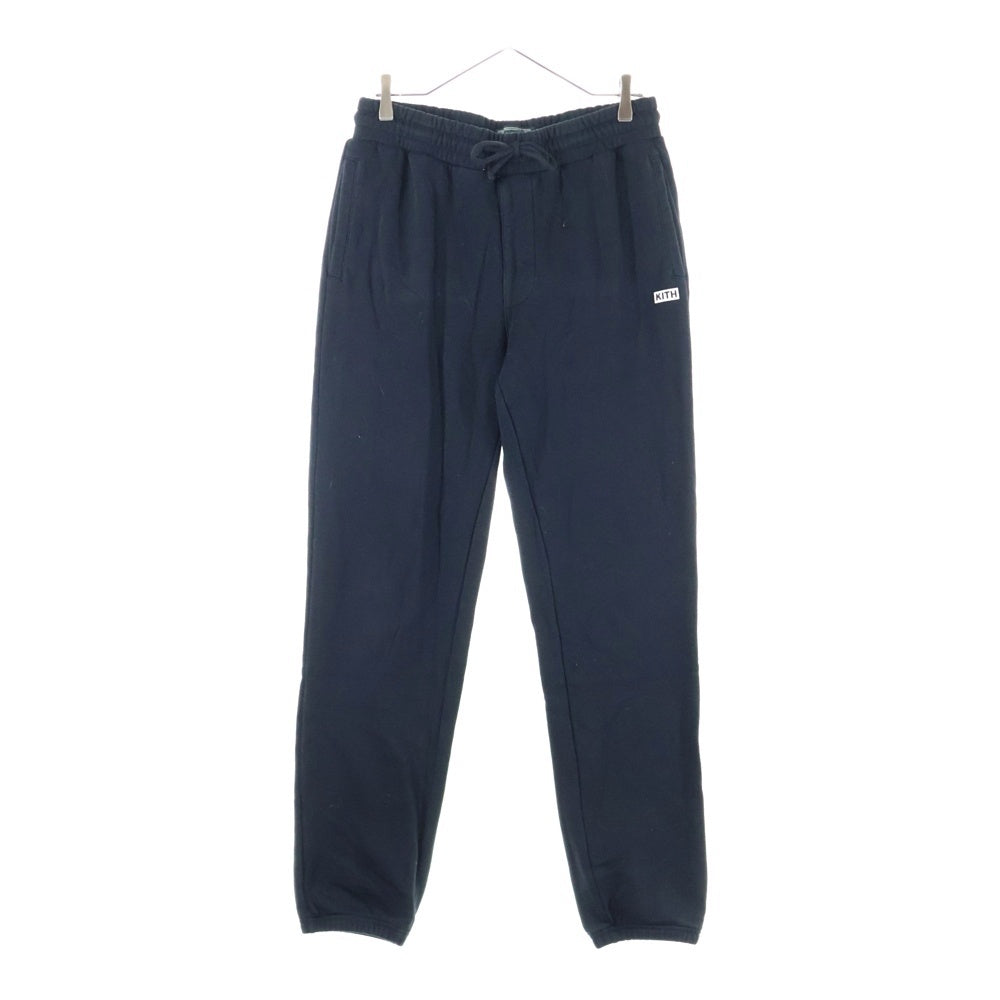 KITH(キス) Kith Williams I Sweatpant ボックスロゴ コットン スウェットパンツ ブラック KHM060630
