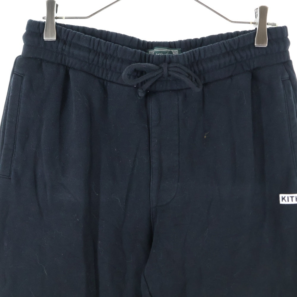 KITH(キス) Kith Williams I Sweatpant ボックスロゴ コットン スウェットパンツ ブラック KHM060630