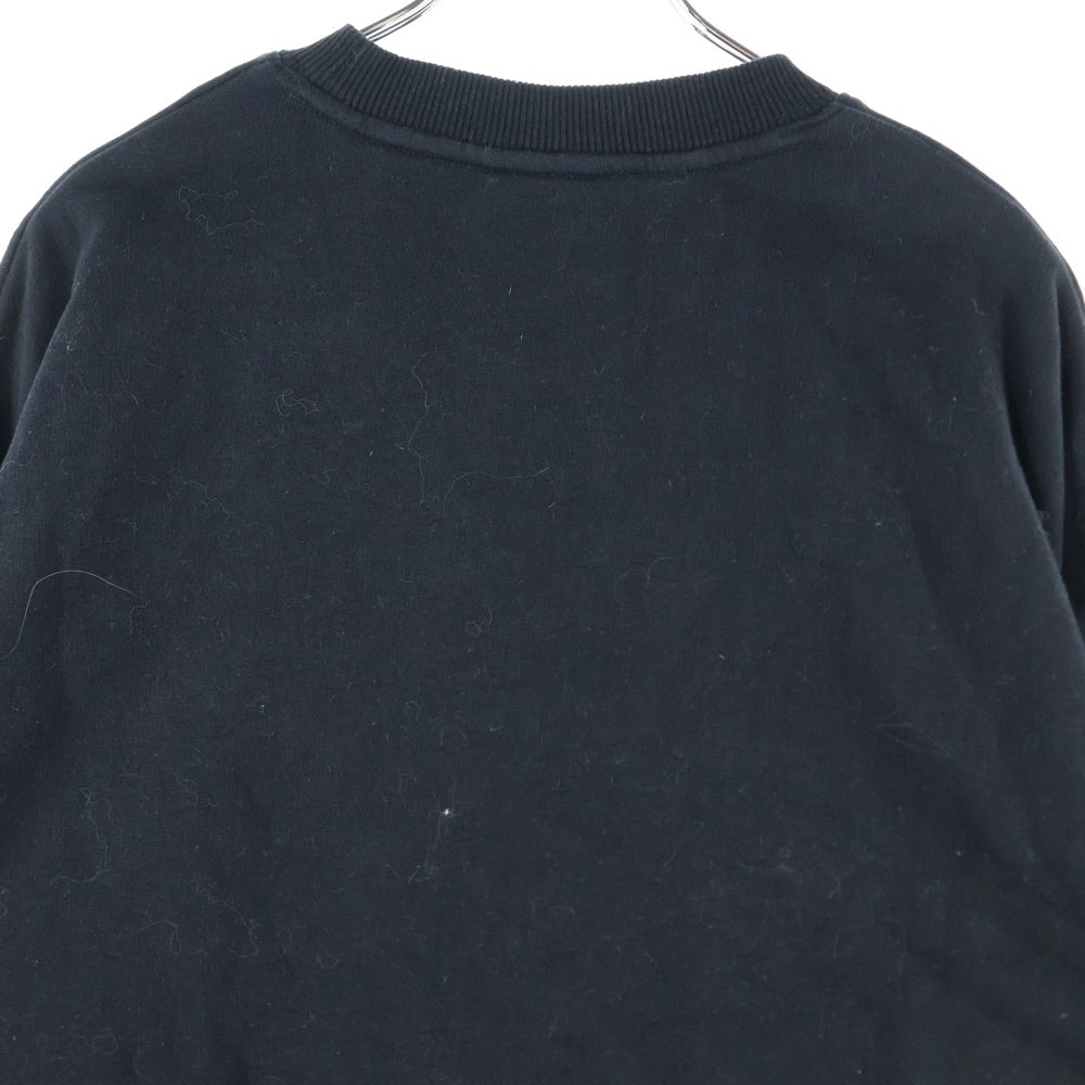 KITH(キス) ×Disney Mickey Classic Logo Crewneck ディズニー キャラクター刺繍 ボックスロゴ クルーネック スウェット トレーナー ブラック KHM031780