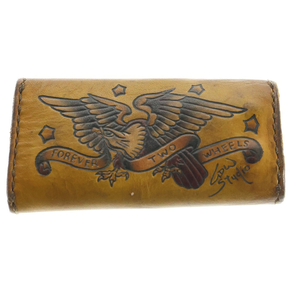 NO BRAND(ノーブランド) GDW STUDIO(ジェネラルデザインワークススタジオ) 鷹デザイン レザーキーケース ブラウン