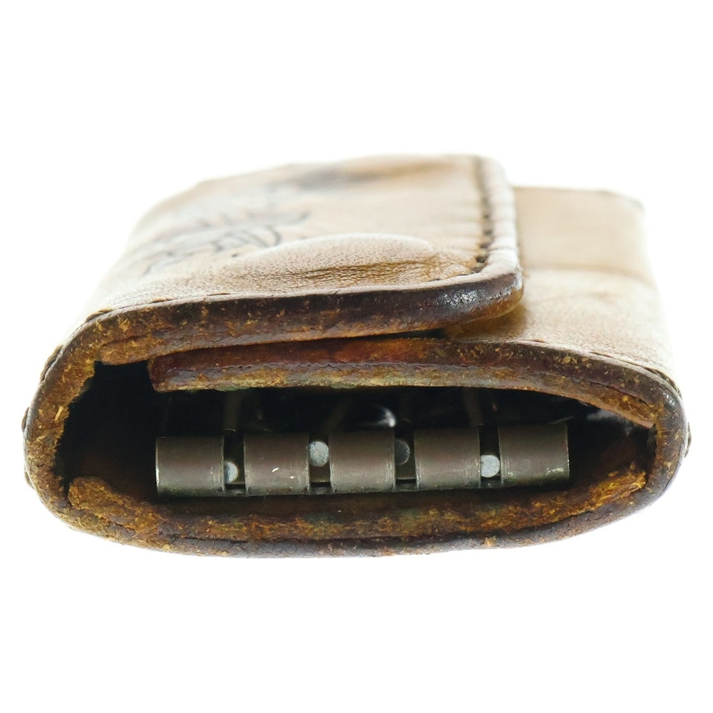 NO BRAND(ノーブランド) GDW STUDIO(ジェネラルデザインワークススタジオ) 鷹デザイン レザーキーケース ブラウン