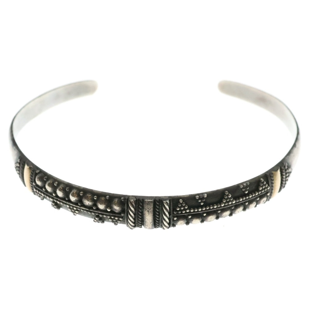 CORNER(コーナー) GEOMETRICAL PATTERN BANGLE 非対称デザインパターン バングル シルバー