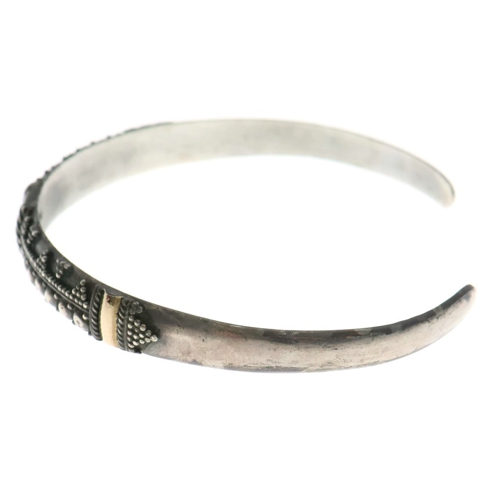 CORNER(コーナー) GEOMETRICAL PATTERN BANGLE 非対称デザインパターン バングル シルバー