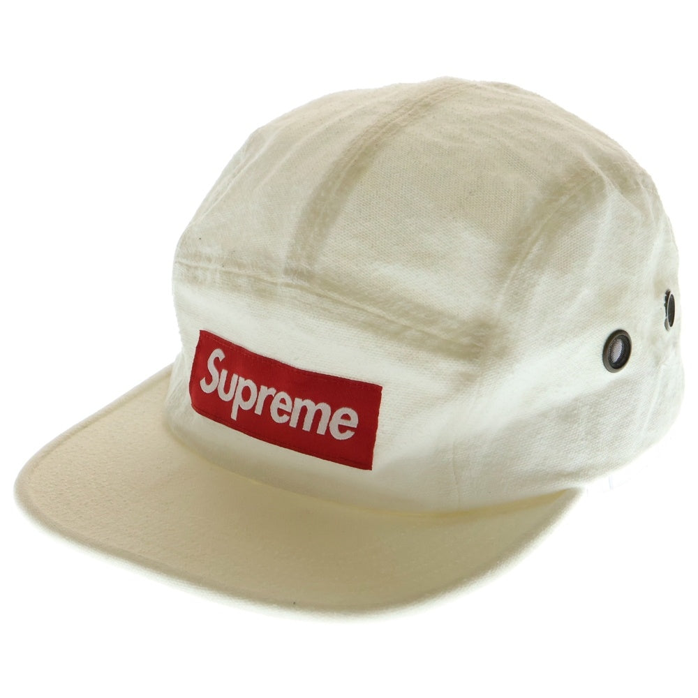 SUPREME(シュプリーム) 18AW Napped Canvas Camp Cap ネップド キャンバス キャンプ キャップ 帽子 ホワイト