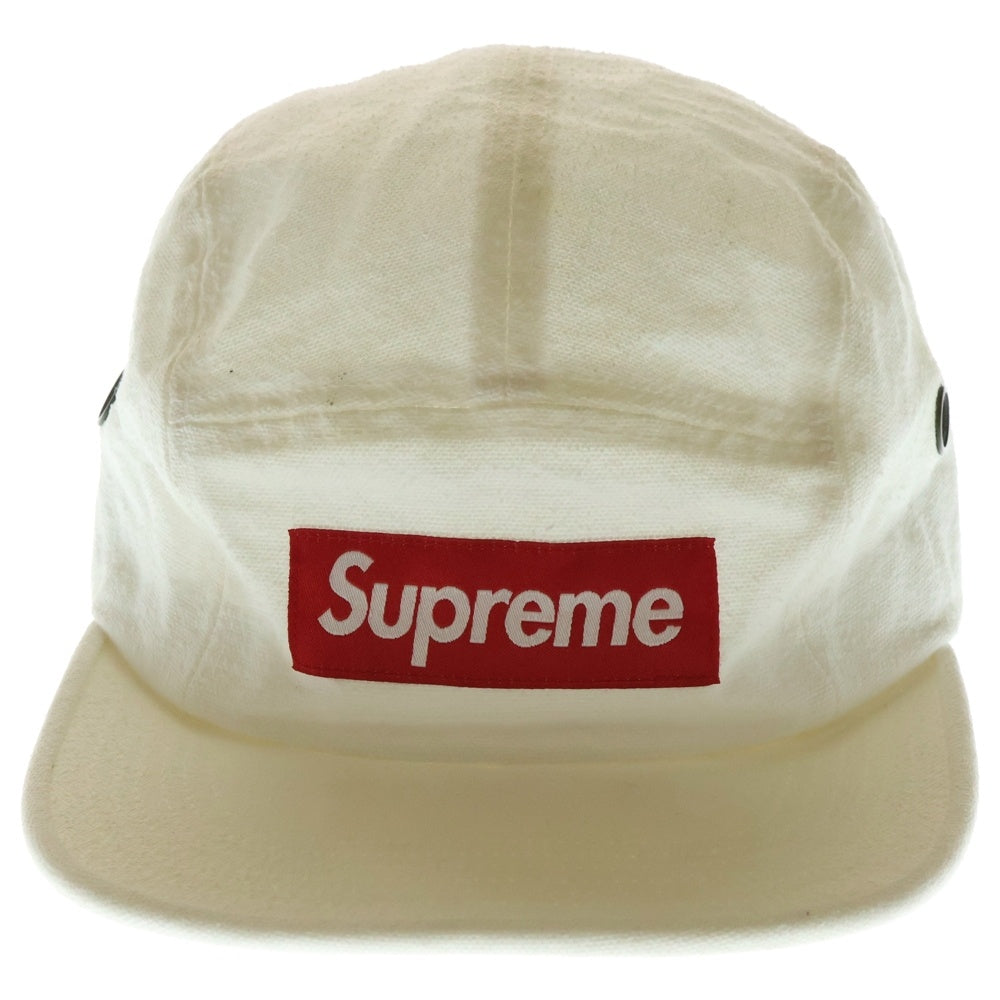 SUPREME(シュプリーム) 18AW Napped Canvas Camp Cap ネップド キャンバス キャンプ キャップ 帽子 ホワイト