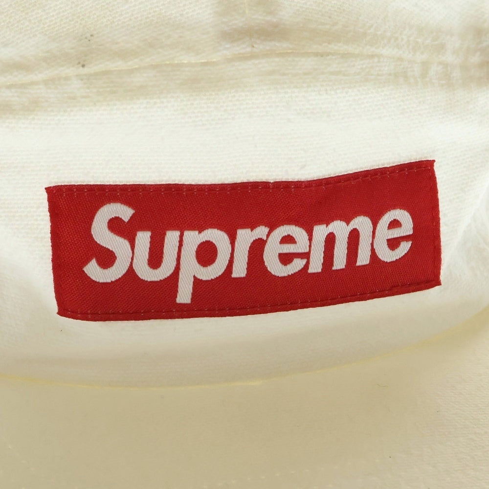 SUPREME(シュプリーム) 18AW Napped Canvas Camp Cap ネップド キャンバス キャンプ キャップ 帽子 ホワイト