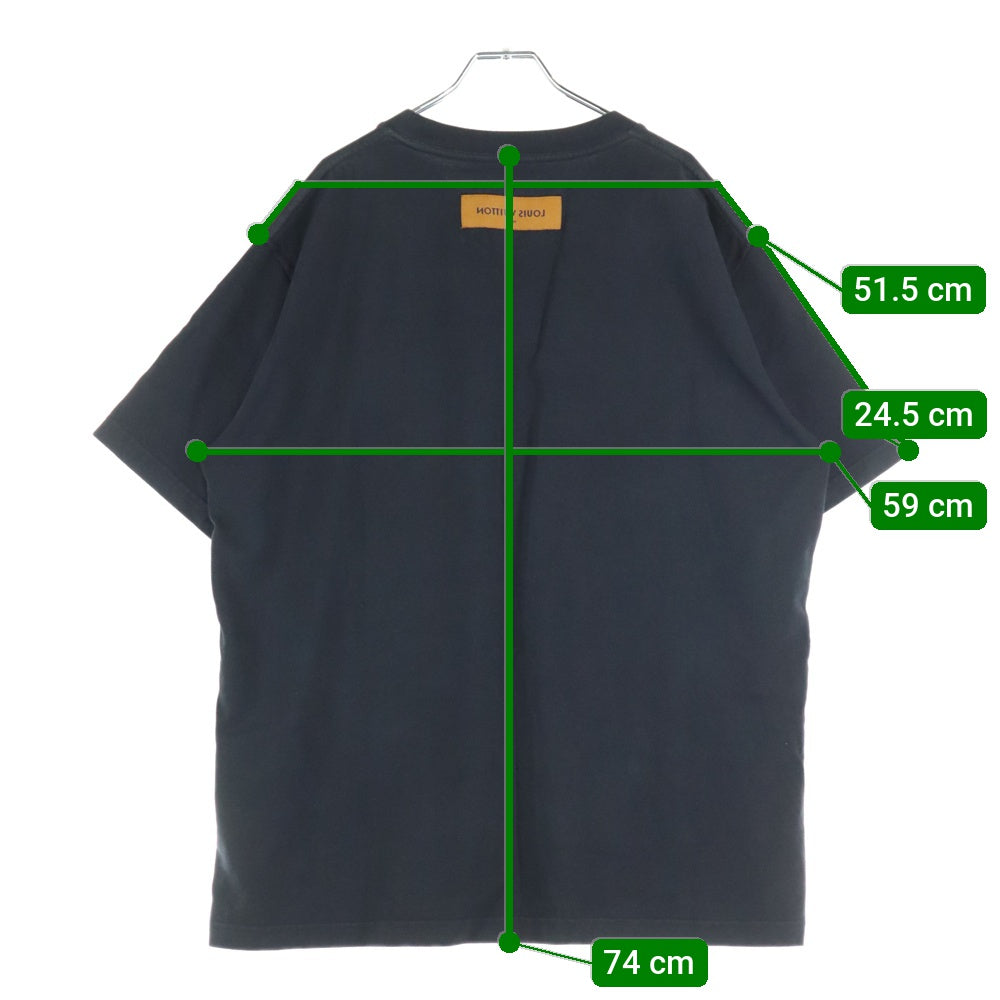 LOUIS VUITTON(ルイヴィトン) 22AW LVSEインサイドアウト半袖Tシャツ ブラック RM222Q JYN HIY47W