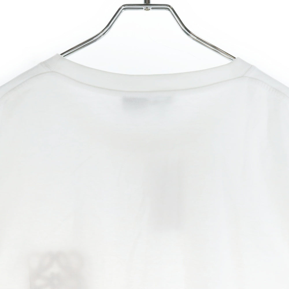 LOEWE(ロエベ) 24SS PAULA'S IBIZA フロッキーアナグラム 半袖Tシャツ ホワイト H616Y22X67