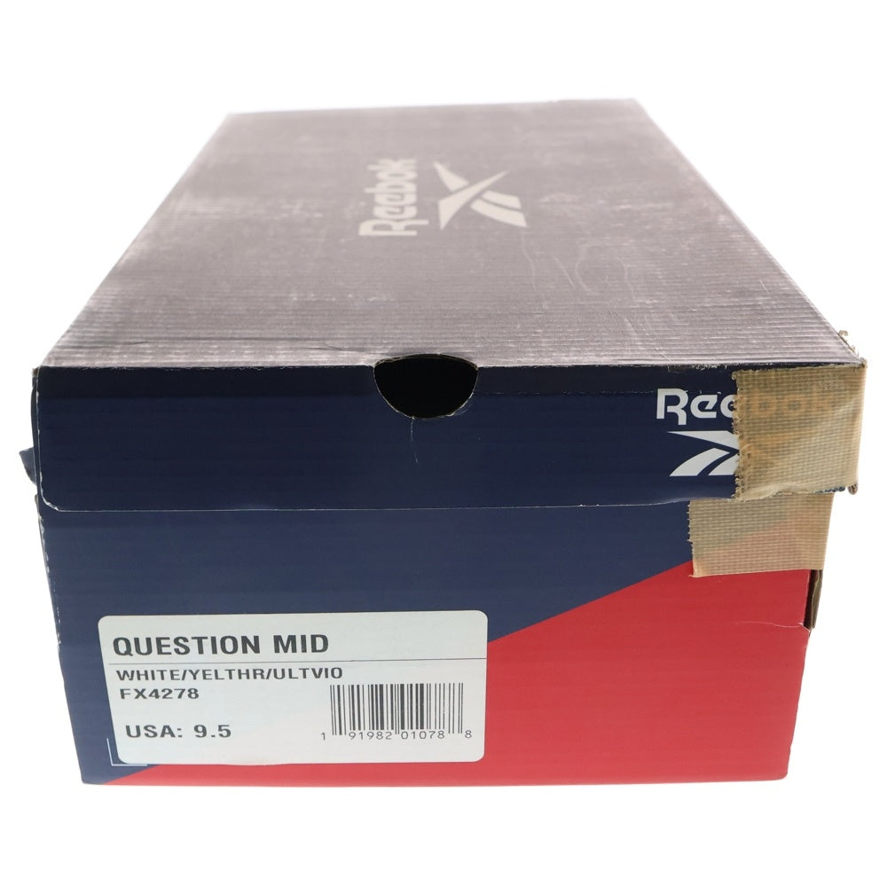 Reebok(リーボック) QUESTION MID クエスチョン ミッドカットスニーカー ホワイト US9.5/27.5cm FX4278