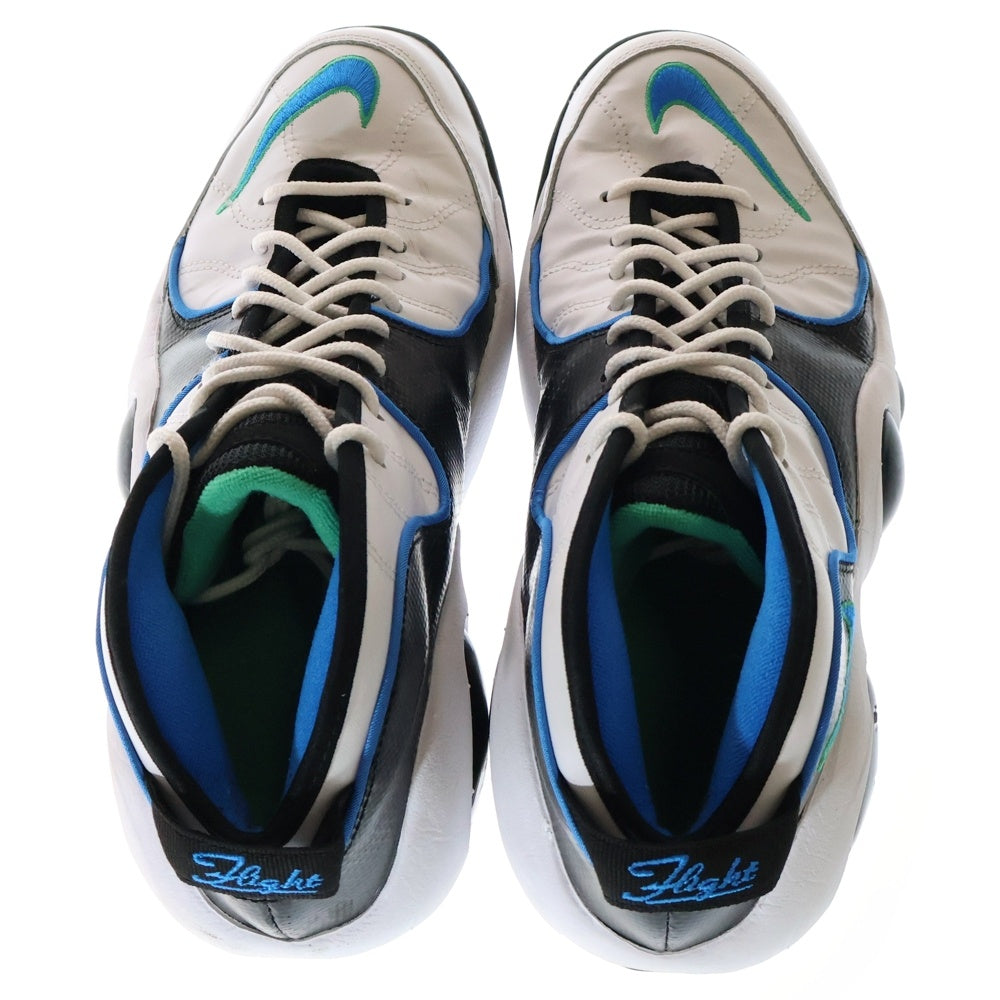 NIKE(ナイキ) AIR ZOOM FLIGHT 95 WHITE PHOTO BLUE エアズーム フライト95 ホワイト フォトブルー ハイカットスニーカー ホワイト/ブルー/ブラック US9.5cm/27.5cm DM0524-100